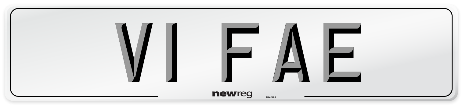 V1 FAE Number Plate from New Reg